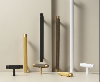 MANTARA B-0160 Modern Luxury T-Bar Wardrobe Pull Handle Pack of 1 (Pre-Order Only)